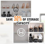 TOPNEW 20 Pack Shoe Slots Organizer Shoe Stacker Space Saver 50% (Black) - Image 5