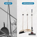 JAMEND CLXP 24 PCS Broom and Mop Holder, Heavy Duty Garden Tool Organizer Rack Rake and Shovel Handle, Stainless Steel Mop Hanger. Wall Mounted Utility Rack with Screws, Silver. - Image 6