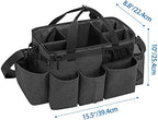 LoDrid Wearable Cleaning Caddy Bag with 4 Foldable Dividers, Black - Image 6