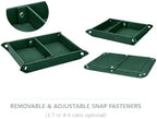 UnionBasic Medium Valet Tray, Jewelry Tray for Rings Watches Earrings, Entryway Catchall Caddy for Coins Keys Change, Nightstand Bedside Valet Holder, Trays for Electronic Gadgets, Vintage Green Plus - Image 4
