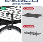 FLEXIMOUNTS 4 Pack Add-On Storage Flat Hooks, Black - Image 4