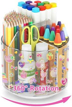 Acrylic Pencil Organizer for Desk Crayon Organizer with Adhesive Sticker by Wawocs