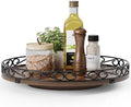 13" Lazy Susan Turntable Organizer for Table Top, Wood Lazy Susan Cabinet by Yoobure