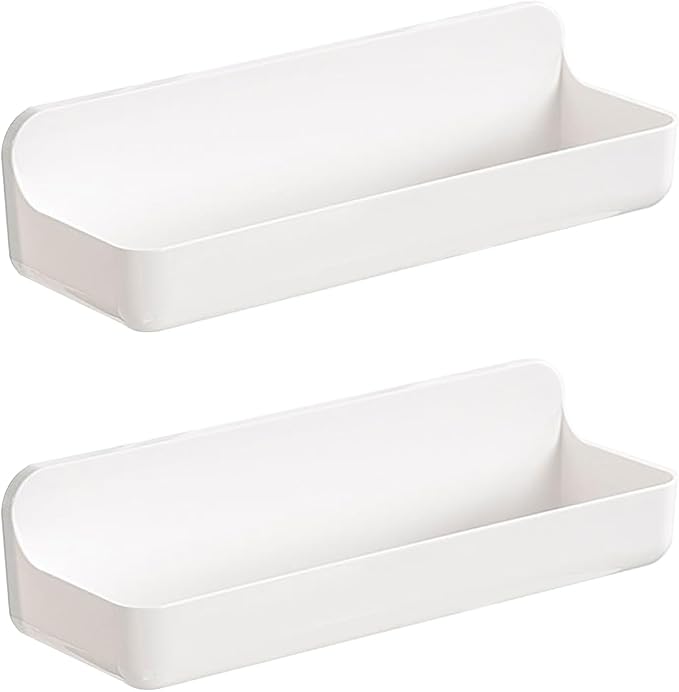 Diesisa Acrylic Wall Mount Organizer, Adhesive Shelves,2Pc Bathroom Shelves - Image 8