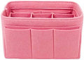 ZTUJO Purse Organizer Insert, Felt Bag Organizer For Handbag Purse Organizer,13 Colors, 6 Size (Medium, Light Pink) by ZTUJO