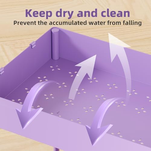Simple Trending Under Sink Organizer 2 Pack, with Sliding Drawer, Purple - Image 5