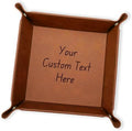 Personalized Valet Trays, Custom Engraved Leather Keys Tray for Men by YayPersonalizedGifts