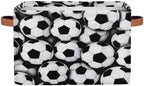Soccer Storage Basket Toy Storage Bins Collapsible Cube Organizer by hongjinglin