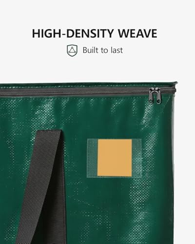 Heavy Duty Moving Bags Extra Large, Premium Storage Bags with Durable Zippers, Reinforced Handles, Moving Supplies for Clothes, Bedding, College Dorm Essentials, 12 Pack Green - Image 7