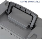 Sheffield Ammo Box Made in USA, Stackable Lockable Ammo Storage Box, Gray - Image 7