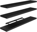 Amada 47.2" Floating Shelves for Wall Decor & Storage, Set of 3, Black by AMADAHOMEFURNISHING
