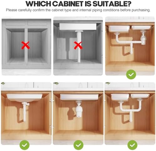1 Pack-19"-32"W Expandable Under Sink Organizer With Upgrade Ball-Bearing Slide,2-Tier Pull Out Under Cabinet Organizer Height Adjustable,Not Suitable For Cabinets With Partitions In The Middle - Image 3