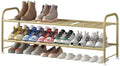 LINZINAR 2 Tier Long Shoe Rack for Closet Metal Shoe Organizer for Entryway by LINZINAR