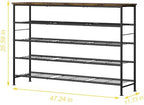 SUOERNUO 5 Tier Extra Long Shoe Rack Organizer Storage for Closet Entryway - Image 3