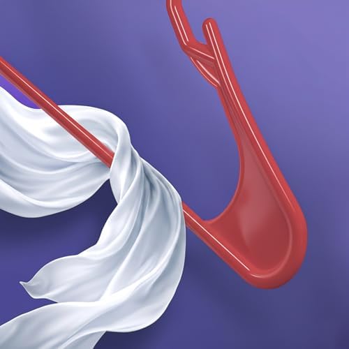 Utopia Home Plastic Hangers 50 Pack – Space Saving Clothes Hanger Red | Durable & strong | Closet organizer & storage | Ideal for apartments, dorms & stocking stuffers - Image 6