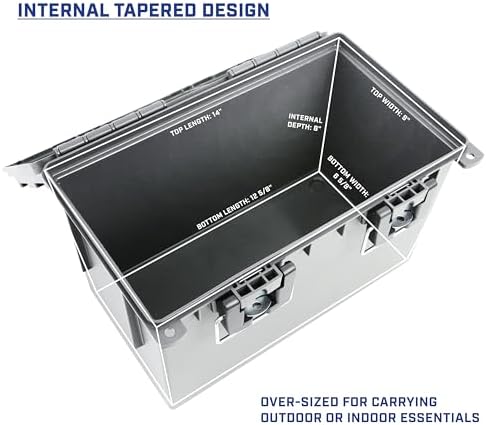 Sheffield XL Ammo Box Made in USA, Stackable Lockable Ammo Storage Box - Image 5