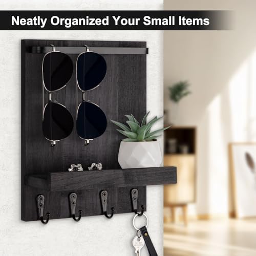 Key Holder Wall Mount, Key and Sunglasses Holder for Wall - Image 3