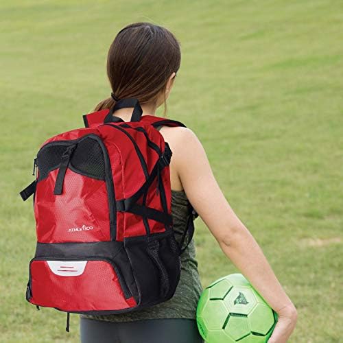 Athletico National Soccer Bag - Backpack for Soccer, Basketball & Football Includes Separate Cleat and Ball Holder - Image 2