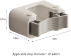 Broom Holder Wall Mount Self Adhesive, No-Drill Mop Grip Single Clip - Image 7