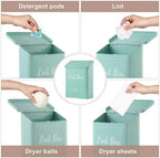 Magnetic Lint Bin for Laundry Room Organization and Storage,Light Green - Image 5