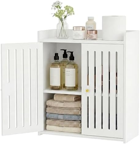 HAYOFAMY 3-Tier Wall Bathroom Storage Cabinet 7.9" D x 15.7" W x 15.7" H by HAYOFAMY