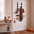 Novabright 2 Pcs Spider Web Over Door Metal Hooks Coat Hanger Organizer - Image 2