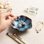 Ceramic Lotus Leaf Trinket Dish, Ring Holder for Jewelry - Image 5