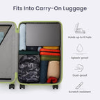 Camo Hat Case for Baseball Caps, Sleek Hard Shell Travel Cap Carrier for 6-7 Hats, Breathable Storage Box with Airflow Eyelets for Closet & Home, Water-Resistant 1680D Oxford Cap Organizer - Image 4