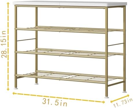 SUOERNUO 4 Tier Shoe Rack Organizer for Closet Shoe Storage for Entryway - Image 6