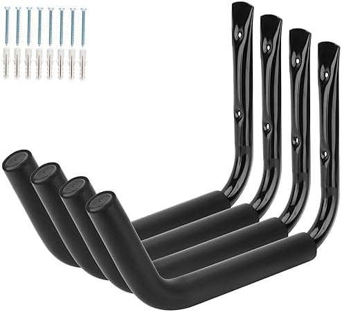 Kayak Storage Hooks, Wall Mount Garage Canoe Storage Hangers for Kayaks or Paddleboards, Heavy Duty Wall Rack by Heavdace