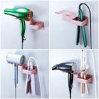 Hair Dryer and Straightener Holder Wall Mounted, Metal Adhesive Hair Tool Organizer for Blow Dryer, Curling Iron, Flat Iron, Bathroom Vanity Salon Barber Shops (Rose Gold) - Image 7