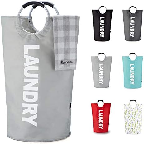 Caroeas 90L Laundry Basket (13 Colors), Waterproof Laundry Hamper, Laundry Bag with Padded Handles, Clothes Hamper, Collapsible Laundry Basket Easy Storage by Caroeas