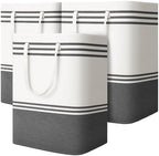 3 Pack Large Laundry Baskets, Laundry Hampers, Freestanding Waterproof Collapsible Clothes Bag with Extended & Reinforced Handles - Clothes Basket for Dorm, Bathroom, Home (100L) by EpicTotes