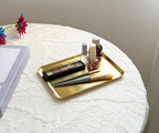 Small Gold Tray Stainless Steel, 8x6 Inch Rectangular - Image 4