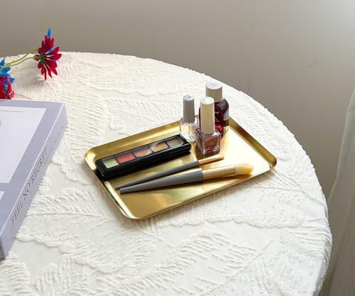 Small Gold Tray Stainless Steel, 8x6 Inch Rectangular - Image 4