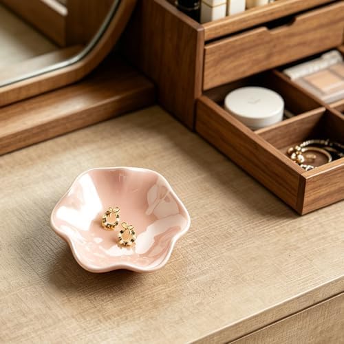 Ceramic Lotus Leaf Trinket Dish, Ring Holder for Jewelry - Image 6