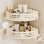 Conworld Corner Shower Caddy Suction Cups, No-Drilling Corner Shower Shelf by Householditems