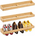 Wooden Shoe Rack Storage Organizer Floating Shoe Shelves Holds 3 Pairs by StuffedAnimalHanging
