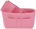 ZTUJO Purse Organizer Insert, Felt Bag Organizer For Handbag Purse Organizer,13 Colors, 6 Size (Large, Light Pink) - Image 4