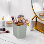 Bamboo Toothbrush Holder for Bathrooms Toothpaste Organizer - Green - Image 3