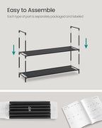 SONGMICS 2-Tier Shoe Rack, Shoe Storage for Hallway Closet - Image 6