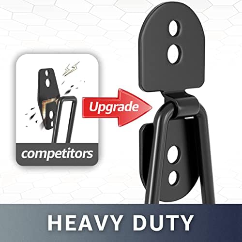 COCOYA Garage Hooks 11.8" Long with 2 Extension Storage Straps (2 Pack) - Image 3