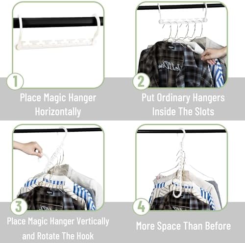 Mr. Pen- Space Saving Hangers for Clothes, 20 pcs, White (Pack of 3) - Image 5