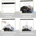Mr. Pen- Space Saving Hangers for Clothes, 20 pcs, White (Pack of 3) - Image 5