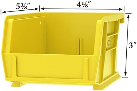 Akro-Mils 30210 AkroBins Plastic Storage Bins, Space-Saving Stackable Bins for Garage, Pantry, Craft Organization, 5" x 4" x 3", Red, (Pack of 24) - Image 5