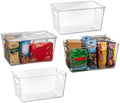 ClearSpace Pantry Storage Bins with Lids for Kitchen & Fridge, 4 Pack by ClearSpace