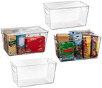 ClearSpace Pantry Storage Bins with Lids for Kitchen & Fridge, 4 Pack by ClearSpace