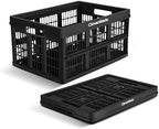 CleverMade Collapsible Utility Crate (100% Recycled) - 45L - Obsidian by CleverMade