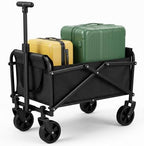 80L Small Collapsible Wagon Cart Foldable Garden Cart by Unknown
