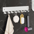 pickpiff Sliver Key Holder for Wall Adhesive, Key Hooks with 8 Hooks, No Drill for Living Room, Kitchen, Office - Image 5